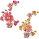thumbnail image 1 of Parche bordado de flor de peonía de 2 piezas, parche para coser, apliques, parche de reparación para ropa, vestidos, bolsos, pantalones, sombreros, manualidades decorativas DIY, 1 of 9