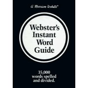 Websters Instant Word Guide [Hardcover - Used]