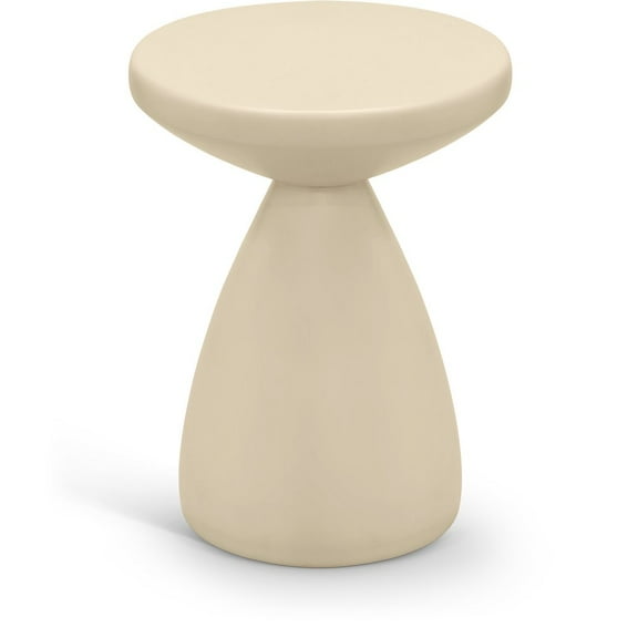 Meridian Furniture Anika Cream Iron Side Table