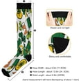 thumbnail image 3 of Coolnut 1 Pack St. Patrick's Day Clover Compression Socks for Women Men, Knee High Stockings for Athletic Sports,Running,Travel, 3 of 7