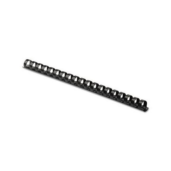 Fellowes, FEL52325, 19-ring Plastic Comb Binding, 100 / Pack, Black