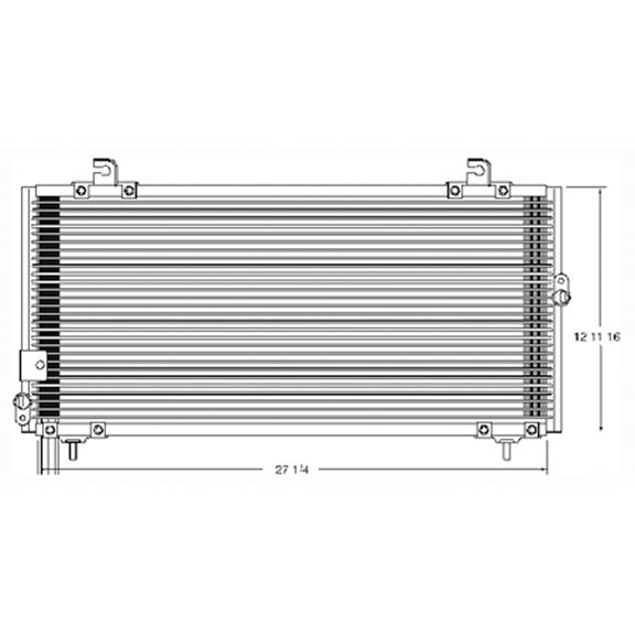 CPP Air Conditioning Condenser for 95-97 Toyota Tercel TO3030148