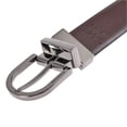 thumbnail image 4 of Hickok cinturón reversible de piel genuina para hombre 34 mm negro café modelo, 4 of 5