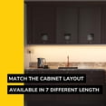 thumbnail image 4 of 24-inch 3 Color Levels LED Under Cabinet Lighting, Hardwired or Plugged-in, Selectable White 2700K/3000K/4000K, Dimmable, Bronze Finished, 4 of 6