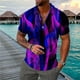 thumbnail image 2 of Camisetas con Cuello en V Hombres de Moda Impresa de Manga Corta, Camiseta Casual con Cuello en V para la Primavera Y el Uso Diario, 2 of 3