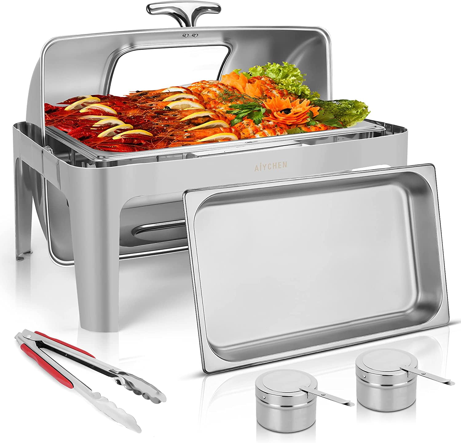 Lafati Luxury Chafing Dish Buffet Set 9 QT Chafers and Buffet Warmers