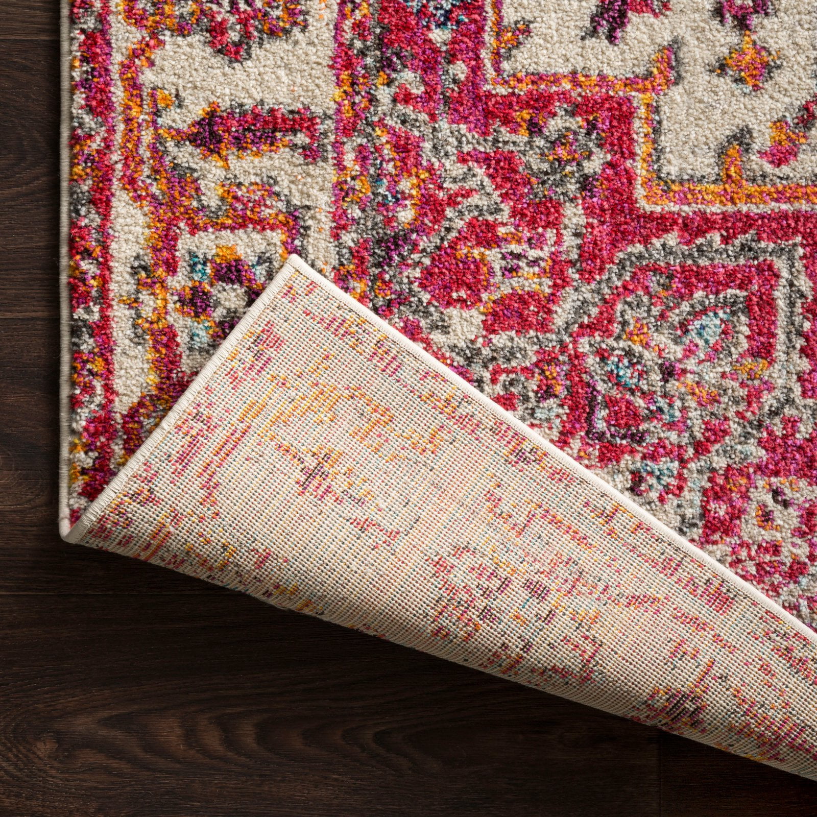 Loloi II Nadia Abstract Ivory / Fiesta Area Rug