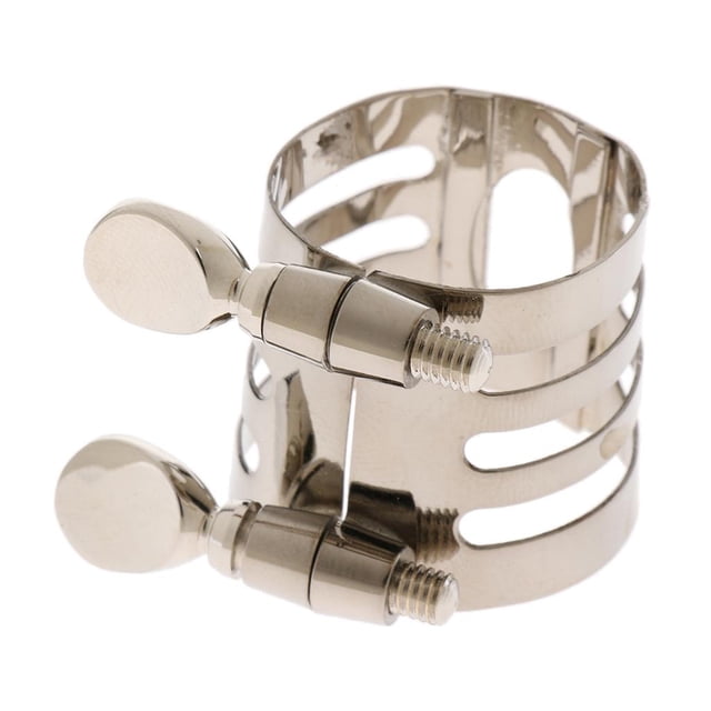 Finest ofón Alto Realizar Boquilla Ligadura Clip DIY Woodwind Parte Níquel Yuyangstore Abrazadera de boquilla de saxofón