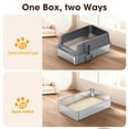 thumbnail image 3 of Stainless Steel Cat Litter Box, High-Side Leak-Proof Litter Pan, Odor Resistant Non-Stick Smooth Surface, Corrosion Resistant Metal Litter Box with Litter Scoop & Hook for Easy Cleaning, 3 of 8