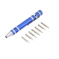 thumbnail image 2 of Juego de Herramientas de Reparación de Bicicletas, Destornillador de Bolsillo Magnético de Mano, Multipropósito, Ideal para Tornillos Pequeños Azules YUNYI BRAND Deportes, 2 of 8