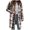 Pink//plaid jacket for woman, variant on Eryao Women Plaid Coat Trench Jacket Winter Long Sleeve Wool Blend Peacoat 2024 Fall Mid Length Button Open Front Cardigan Overcoat with Pockets,Black,L