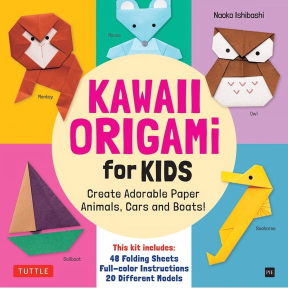 Kawaii Origami for Kids Kit: Create Adorable Paper Animals, Cars and Boats! (Includes 48 Folding Sheets and Full-Color Instructions) (Other)