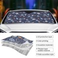 thumbnail image 5 of Bingfone Autumn Forest2 Car Windshield Sun Shade Protector Keep Your Vehicle Cool Sun Shield Visor Cover Foldable for Car Truck SUV-Small, 5 of 8