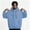 Blue, variant on Basysin Men's Hoodies Pullover Long Sleeve Casual Drawstring Sweatshirts Men Casual Solid Color Pullover Drawstring with Pocket, Sizes S-3XL