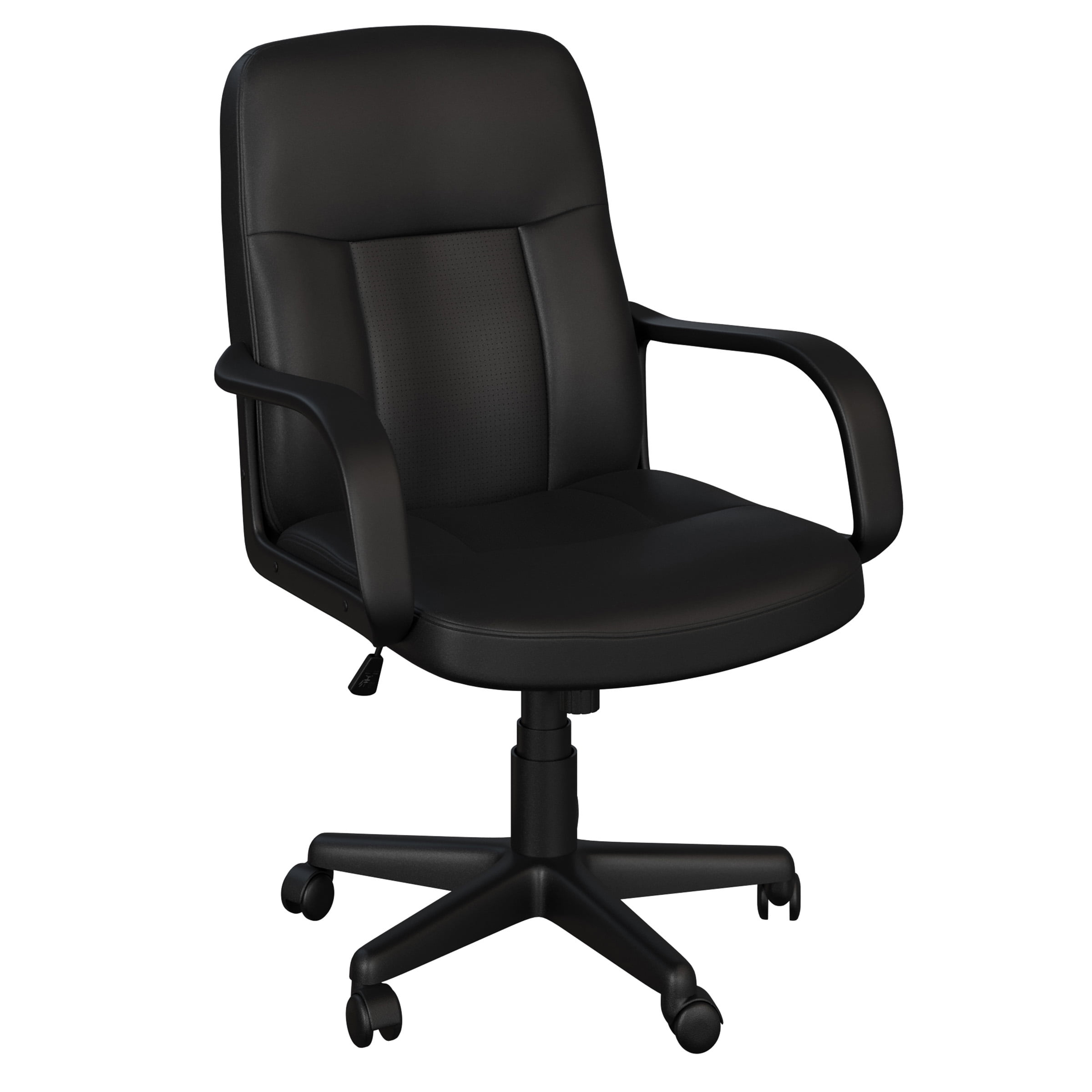 Lavish Home Adjustable Height Computer Chair with Wheels, Black