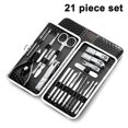 thumbnail image 1 of Dinheiro 21 Piezas Cortaúñas Kit de Pedicura Kit de Manicura Profesional de Acero Inoxidable para Hombres/Mujeres Herramientas para el Cuidado de las Uñas Kits de Cuidado Personal para el Hogar y, 1 of 8