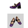 thumbnail image 4 of Quaouag Women's Chunky Low Block Heel Dress Shoes Mary Janes Heels for Women Comfortable Square Closed Toe Work Pumps, 4 of 5