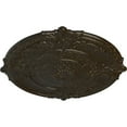 thumbnail image 3 of 39 1/2"OD x 2 1/2"P Attica Ceiling Medallion (Fits Canopies up to 3 3/4"), Hand-Painted Stone Hearth Crackle, 3 of 5