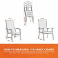 thumbnail image 5 of Modern Leisure Basics Stackable Patio Chair Cover, 27" Square x 49"H, 2-Pack, Sage Green, 5 of 13