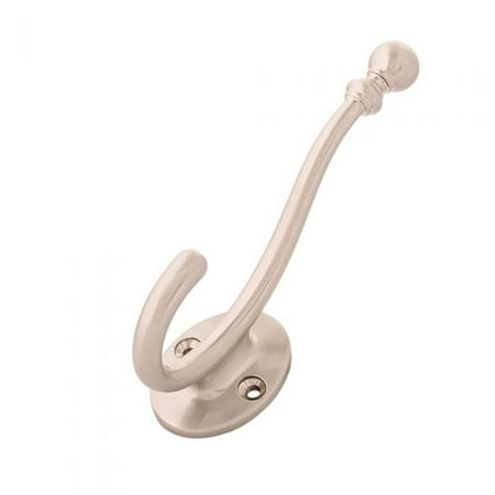 

5.25 in. Cottage Double Long Hook Satin Nickel