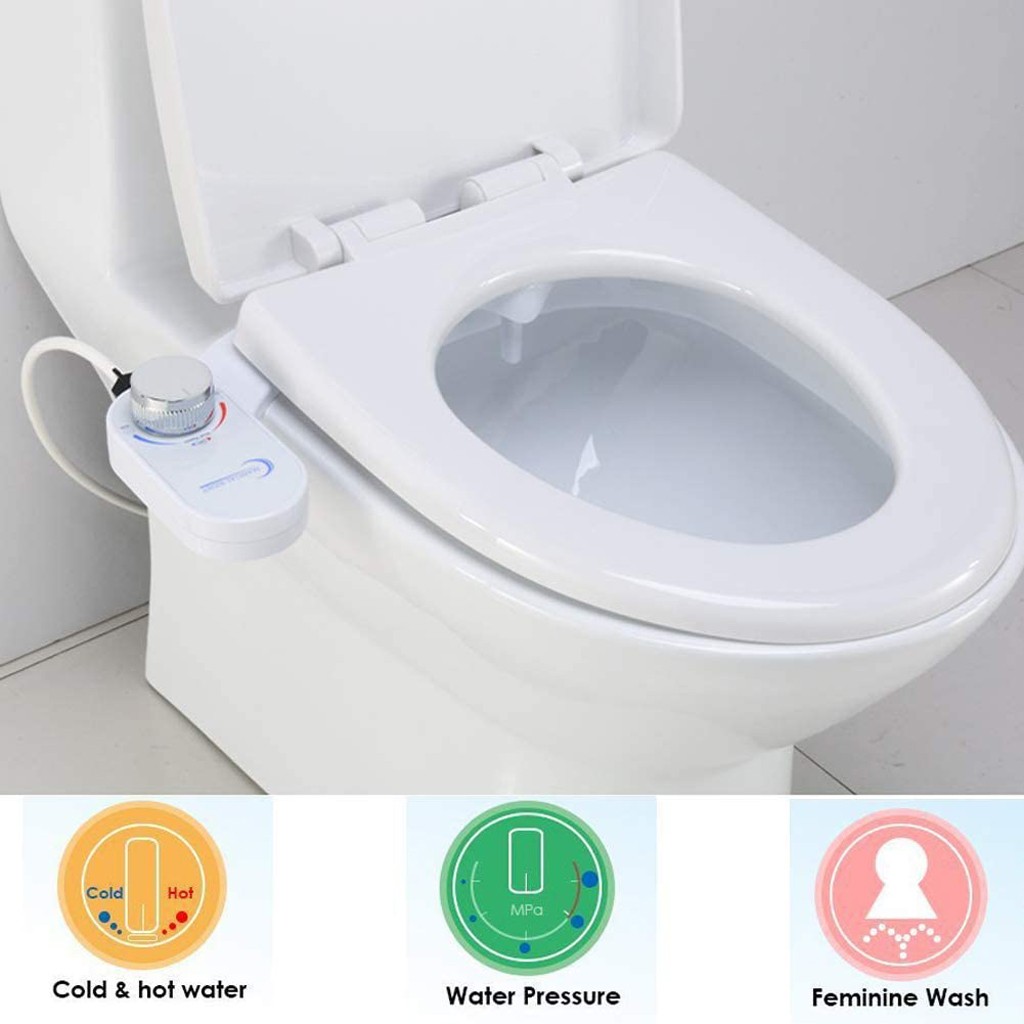 NEW Bidet Fresh Water Spray Mechanical Bidet Toilet Seat Attachment Non