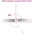 thumbnail image 6 of Rechargeable LED Travel Makeup Mirror – 1x/3x Magnifying, Dimmable, Folding, Handheld – Gift for Girls,Pink, 6 of 9