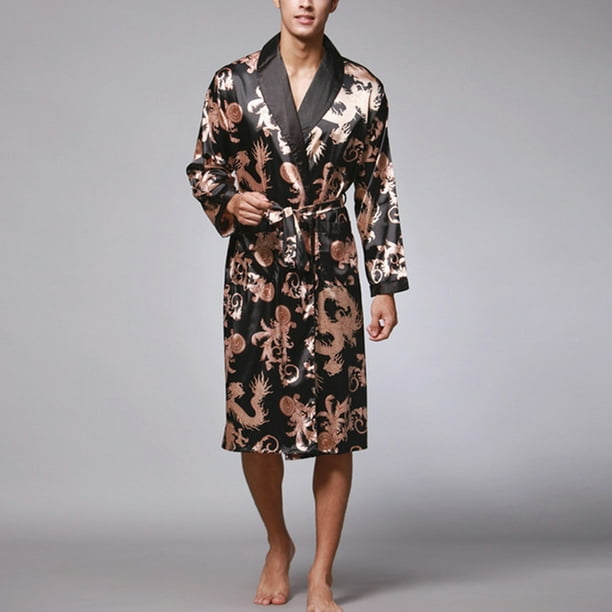 Floral mens sale silk robe