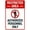 Color 2829, variant on Warning Sign Retro Aluminum Sign Metal Tin Sign, School Zone Registered Visitors And Authorized Persons Only Sign, Vintage Style Property Signs Wall Decor Art 8 X 12 Inches