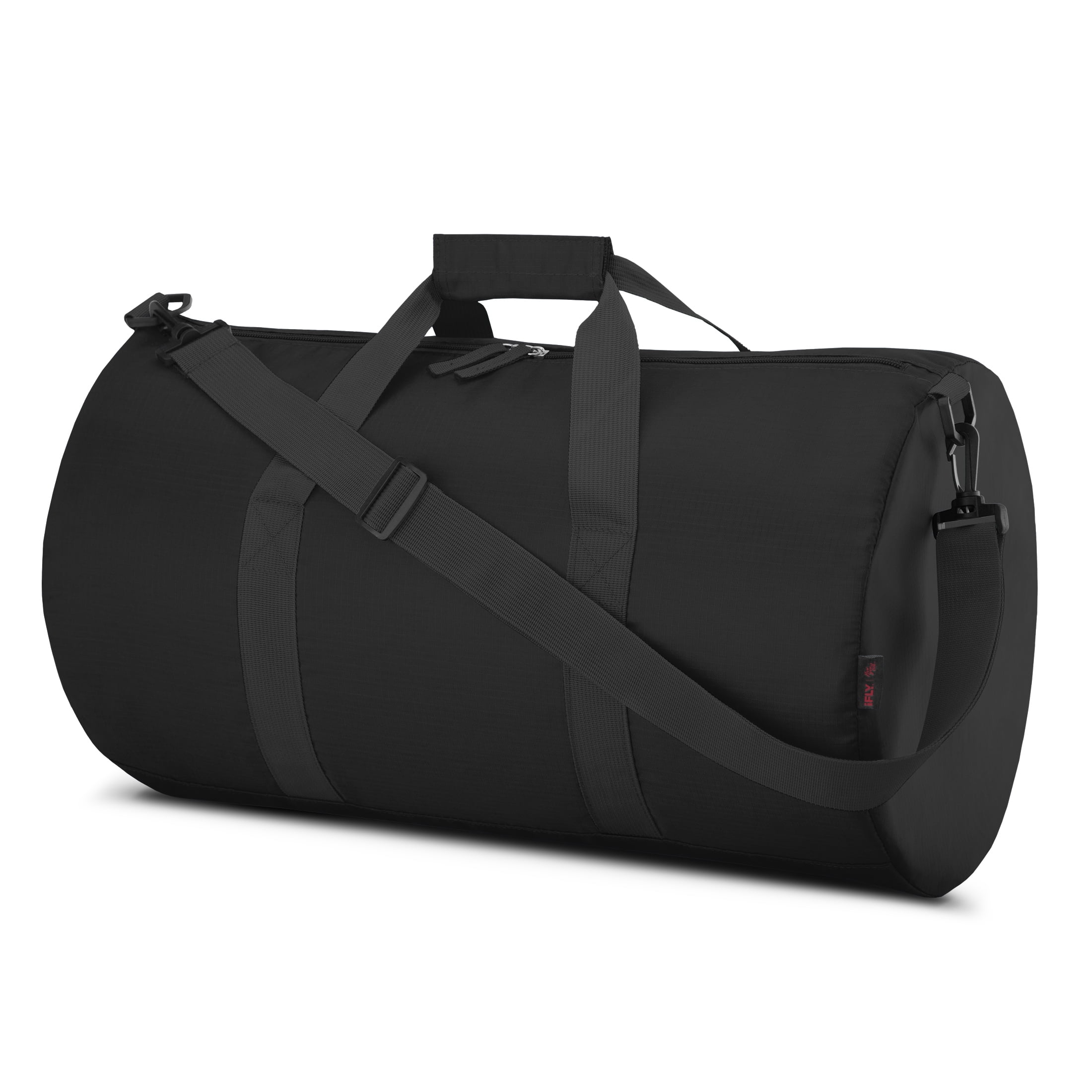 Plain black cheap duffle bag