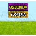 thumbnail image 1 of Casa De Empeno Y Joyeria (18" x 24") Yard Sign, Includes Metal Step Stake, 1 of 6