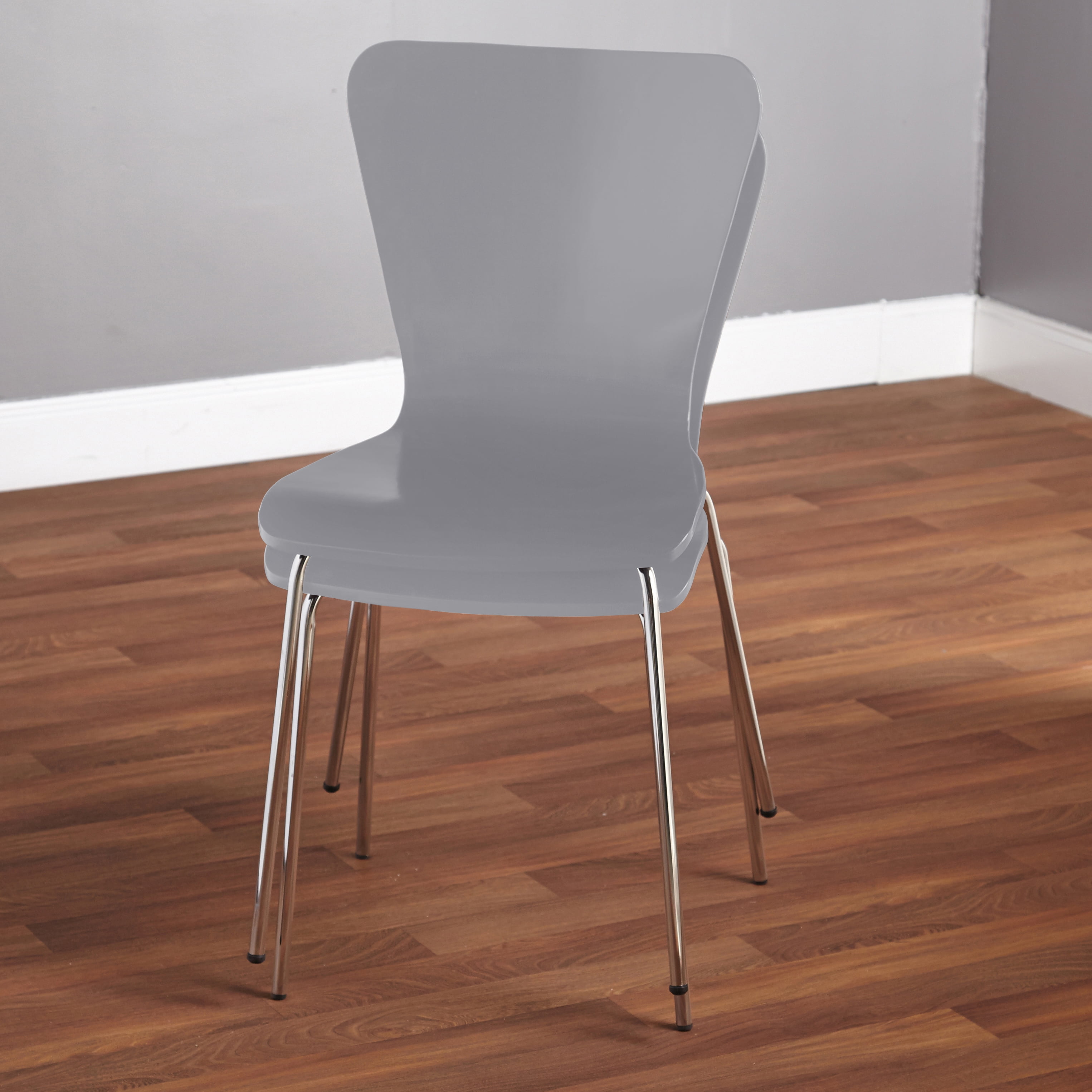 Pisa Bentwood Chair, Set of 2, Gray