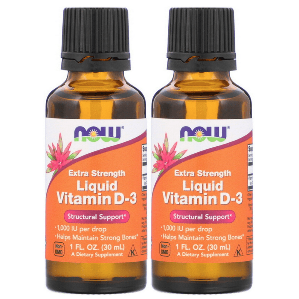 Now Foods, Liquid Vitamin D3, Extra Strength, 1,000 IU, 1 fl oz (30 ml
