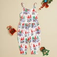 thumbnail image 3 of JAHH 2024 Jumpsuit for Kids Toddler Girls Christmas Sleeveless Cartoon Prints Romper Jumpsuit with Pocket Clothes for Autumn Winter Fashion Casual Soft Comfortable (18-24 Months,White), 3 of 5