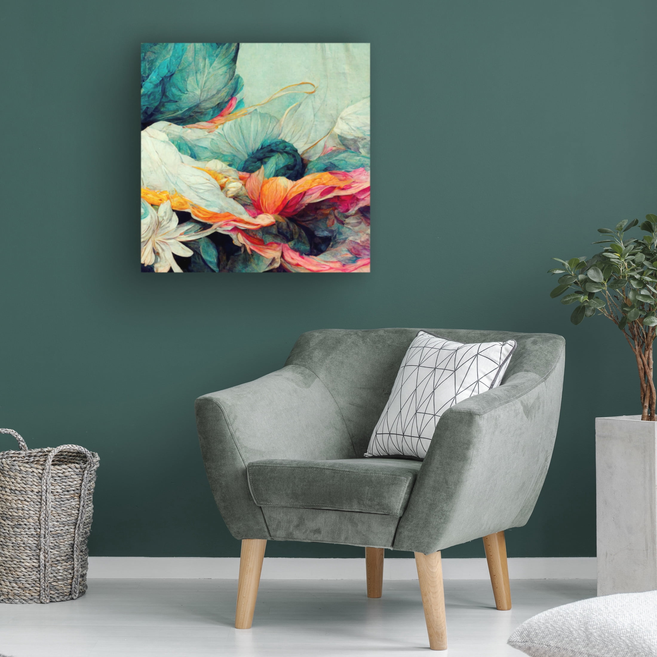 Canvas Wall Art - Sasha 'K Dreams I' Wall Art for Living Room, Bedroom, or Office Décor by Trademark Fine Art - 24 x 24 Inches