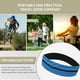thumbnail image 5 of Riñonera deportiva elástica, riñonera con bolsillo con doble cremallera, riñonera impermeable para correr, azul, 5 of 5