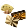 thumbnail image 3 of 1 Set Waterproof Playing Cards Plastic Poker Shiny Playing Cards Tool Entertainment Prop Game Toy for Home Bar Office (Golden), 3 of 8
