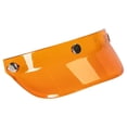 thumbnail image 1 of Visera de casco con 3 cierres a presión, protector solar UV, protector de media cara, repuesto Naranja Claro, 1 of 5