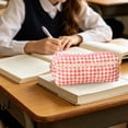 thumbnail image 5 of Small Cute Adorable Versatile Pencil Case Makeup Bag Cloth Pouch Organizer for Stripling Teenagers Home Office University Travel Storage Beautiful Lightweight Portable Ideal Gift 6.7x2.7x1.9 Inches, 5 of 7