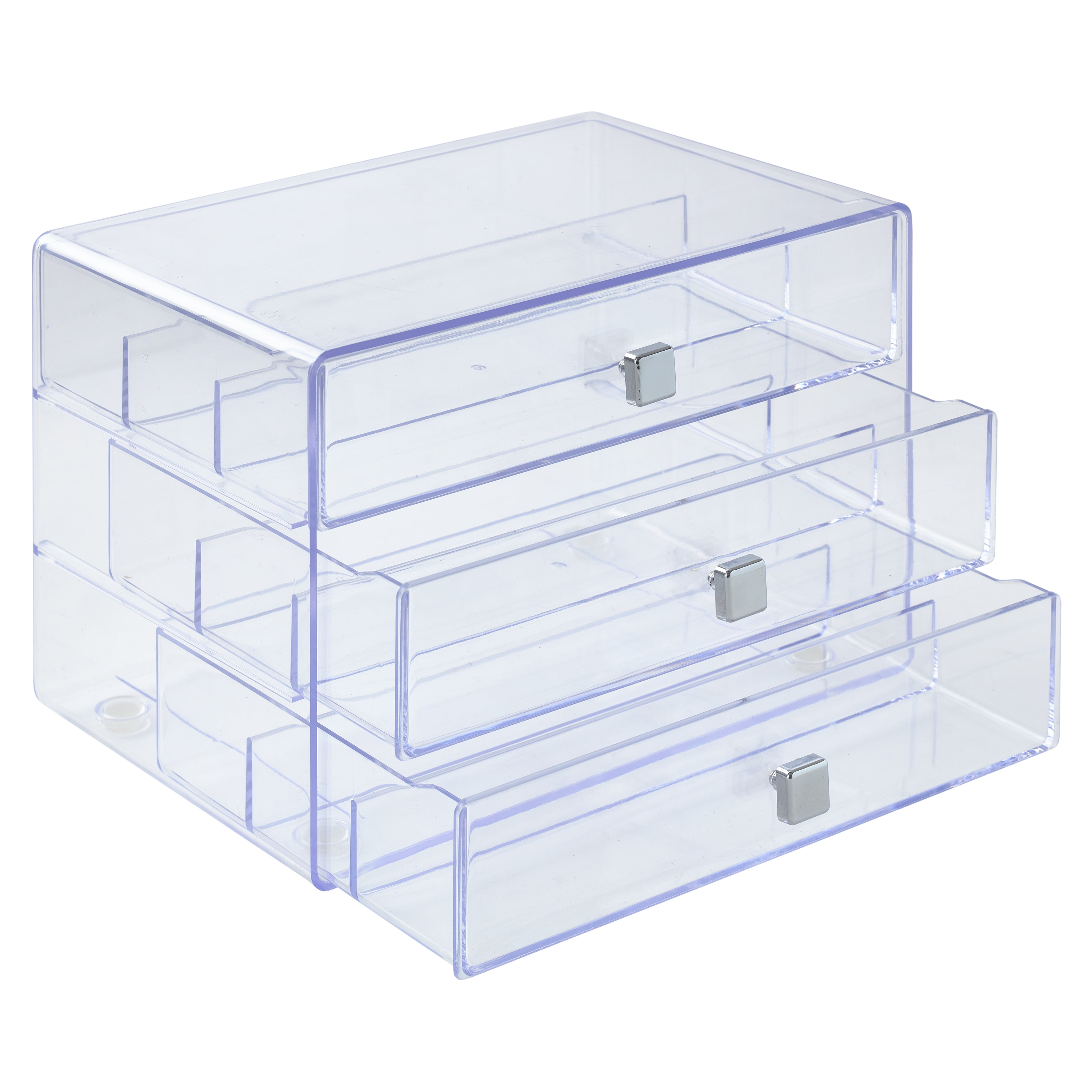 Three Drawer Washi Tape Storage Keeper by Simply Tidy - Organize Arts & Crafts - Embellishments - Washi Tape - Jewelry - Clear - 1 Pack