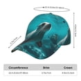 thumbnail image 3 of Baseball Cap, Sunshine Blue Ocean Seal Trucker Hats Women Dad Hat for Workouts - Baseball hat Adjustable Size, 3 of 7