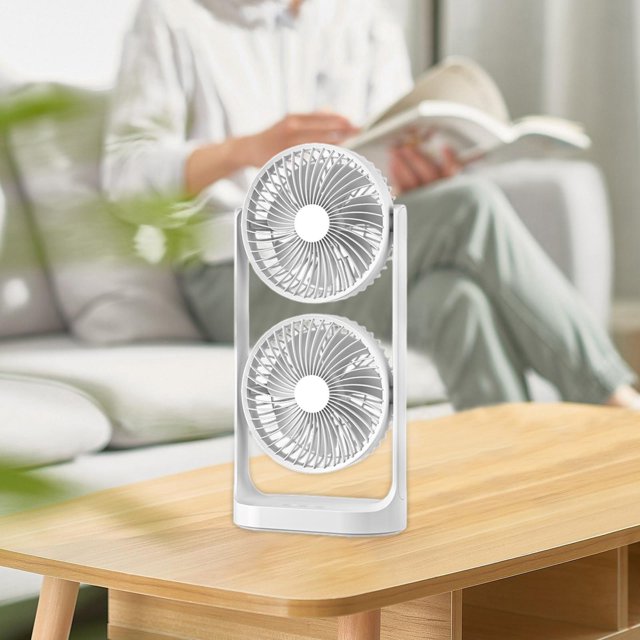 Mini ventilador de escritorio, potente circulación de aire, ventilador de refrigeración Personal, ventilador de mesa para estantería, sala de estar,