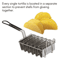thumbnail image 3 of 2X Panier de Friteuse, Friteuse à Coquille, Tient 6 Coquilles Support de Friteuse avec Poignée de Maintien, 3 of 7