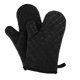 thumbnail image 1 of 2 pares de guantes negros de silicona para horno resistentes al calor guantes antideslizantes para cocinar, hornear, microondas, barbacoa JM, 1 of 5