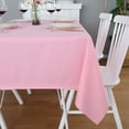 thumbnail image 6 of FOLINS&HOME Pink Rectangle 60 x 60 inch Tablecloth - Waterproof & Wrinkle Free Heavy Duty Washable Polyester Table Cloths for Party, Banquet, Dining - Rectangular/Square, 6 of 8