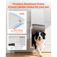 thumbnail image 3 of Dog Door for Door, Large Magnetic Flap Doggy Door with Metal Frame, Weatherproof Pet Door, Easy Install, Interior/Exterior, White, 3 of 9