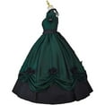 thumbnail image 4 of Women’s Gothic Victorian Rococo Style Dress Southern Belle Inspired Ball Gown with Elegant Tea Length Silhouette, 4 of 7