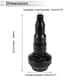 thumbnail image 4 of Protector de guardabarros de aleación de aluminio de 10mm para slider de marco de motocicleta, protección contra choques, 56mm, 138mm, tornillo negro, 1 juego, 4 of 7