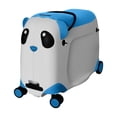 thumbnail image 1 of TUCCI Italy Kids Panda Ride-On Suitcase for Children, Hard Shell, Lightweight Carry-On With Wheels - Blue, 1 of 7