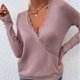 thumbnail image 5 of Gibobby Sueter para mujer invierno punto Cárdigan de suéter de encaje con cuello en V suelto de otoño invierno para mujer(Rosa,M), 5 of 5