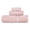 Blush, variant on Casa Lino 4Pc Premium Bath Towel Set (1 Bath Towel, 2 Washcloths, 1 Hand Towel) - 100% Cotton, 400GSM & Ultra Absorbent (Linen)